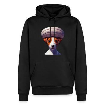 Jack Russell Terrier - Männer Premium Bio Hoodie - Schwarz - Vorne - Nico (187cm)