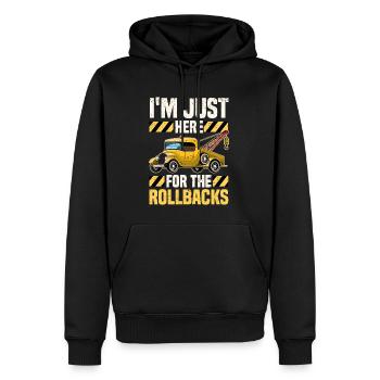Abschleppwagen | Abschlepper Auto Panne Geschenke - Männer Premium Bio Hoodie - Schwarz - Vorne - Nico (187cm)