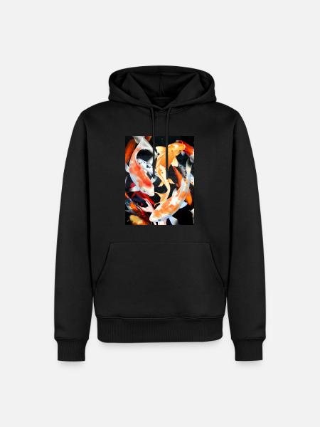 koi carp - Men’s Premium Organic Hoodie - black