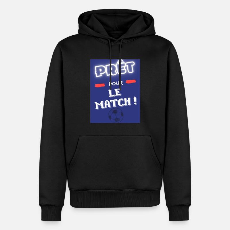 prêt pour le match - Sweat à capuche Premium bio Homme - noir