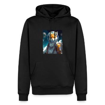Spacefuchs Fuchs Raumanzug - Männer Premium Bio Hoodie - Schwarz - Vorne - Nico (187cm)
