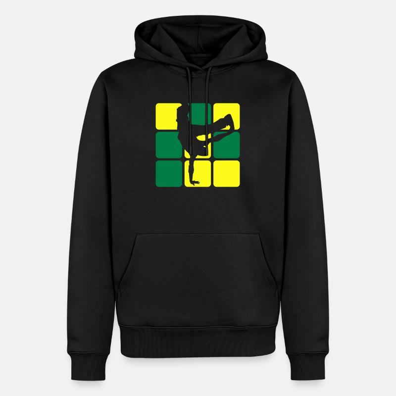 BREAKDANCE 2C 1 - Sweat à capuche Premium bio Homme - noir