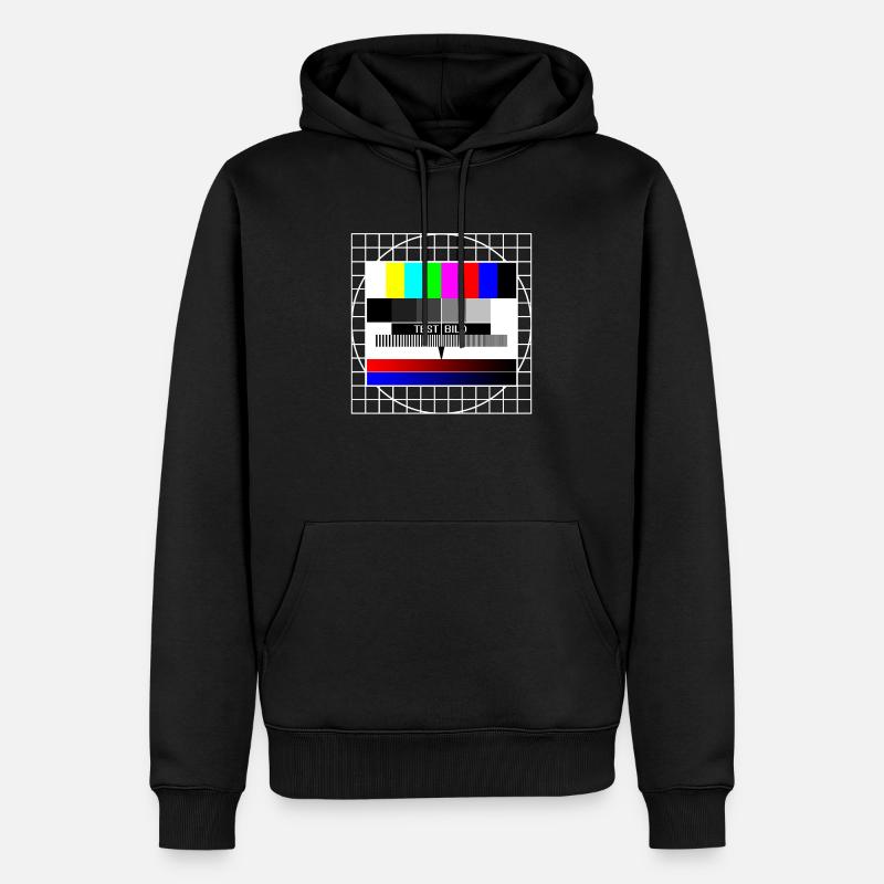 testbild - Sweat à capuche Premium bio Homme - noir