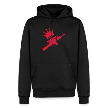 Tir Sportif Tireur Sport Sportif Athlète - Sweat à capuche Premium bio Homme - noir - Devant - Nico (187cm)