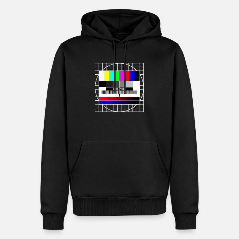 sendepause - Männer Premium Bio Hoodie - Schwarz