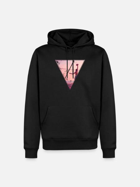 Beach - Sweat à capuche Premium bio Homme - noir