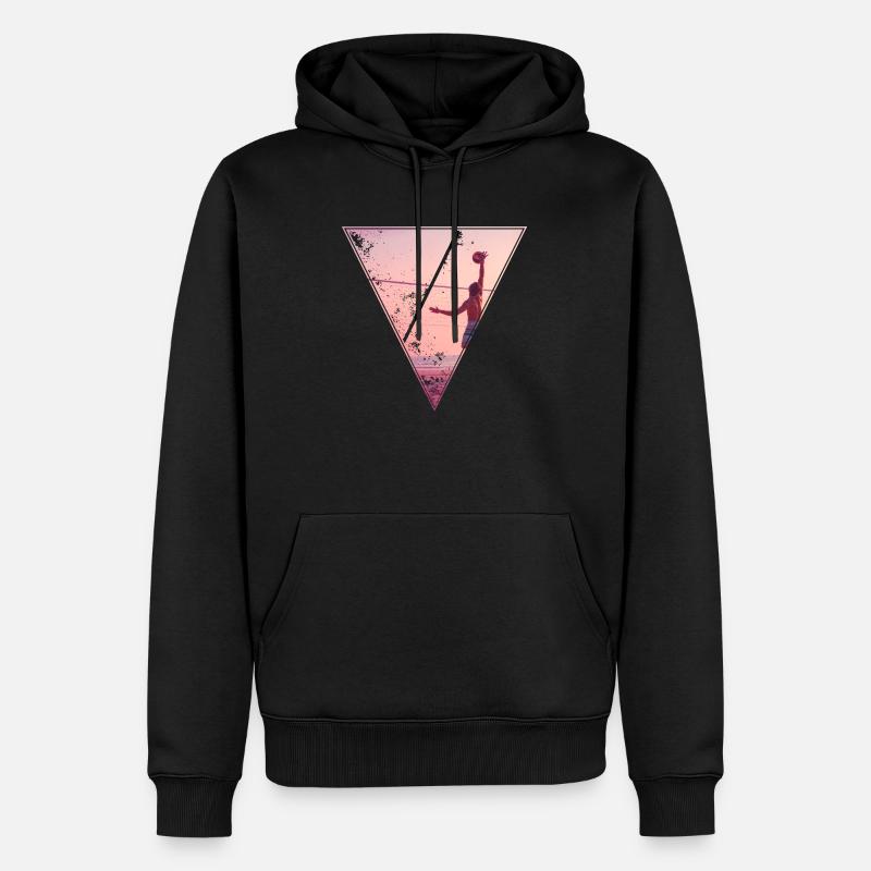 Beach - Männer Premium Bio Hoodie - Schwarz