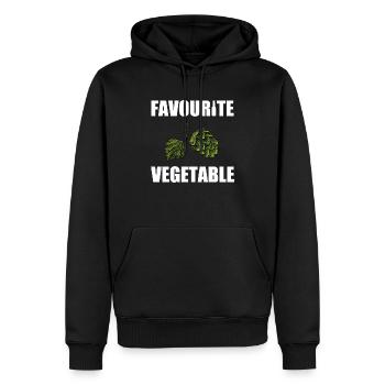 Lieblingsgemüse Hopfen Alkohol Bier lustig - Männer Premium Bio Hoodie - Schwarz - Vorne - Nico (187cm)