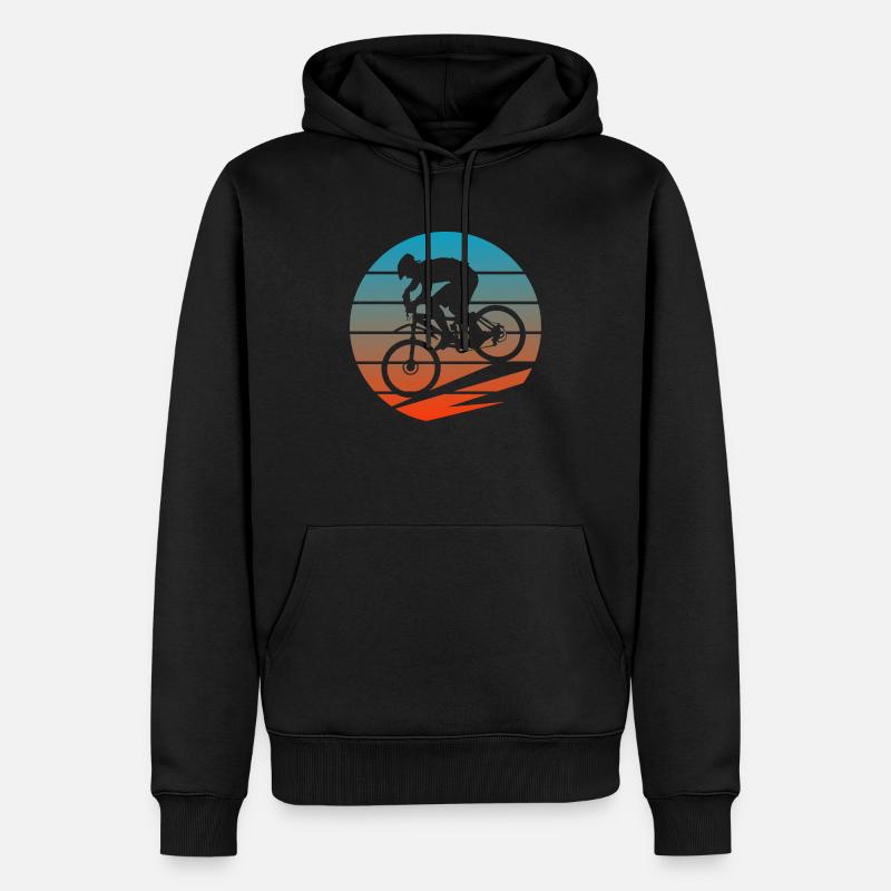 Vélo vélo - Sweat à capuche Premium bio Homme - noir