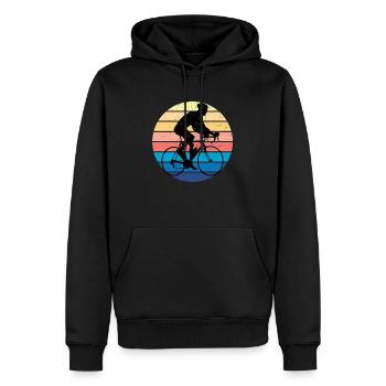 bicycle - Men’s Premium Organic Hoodie - black - Front - Nico (187cm)