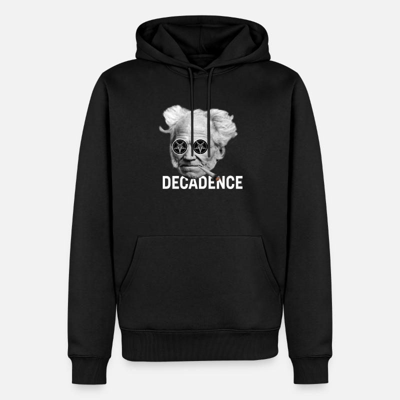 Schopenhauer Dekadenz - Männer Premium Bio Hoodie - Schwarz