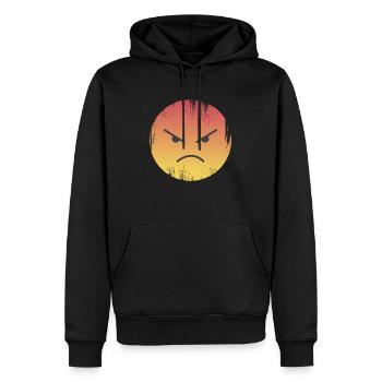 Wütend - Männer Premium Bio Hoodie - Schwarz - Vorne - Nico (187cm)