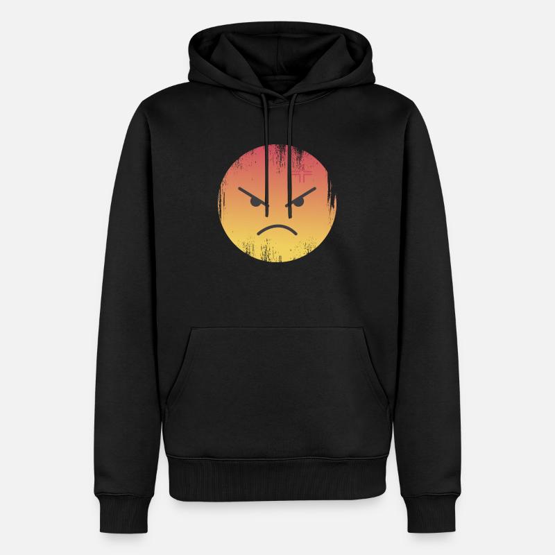 Wütend - Männer Premium Bio Hoodie - Schwarz