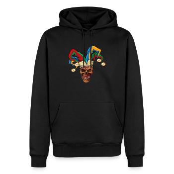 Skull Fasnet Fastnacht Fasching Karneval - Männer Premium Bio Hoodie - Schwarz - Vorne - Nico (187cm)