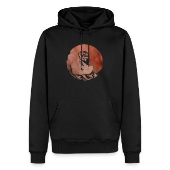 Wiewiórka - Eichhörnchen - Männer Premium Bio Hoodie - Schwarz - Vorne - Nico (187cm)