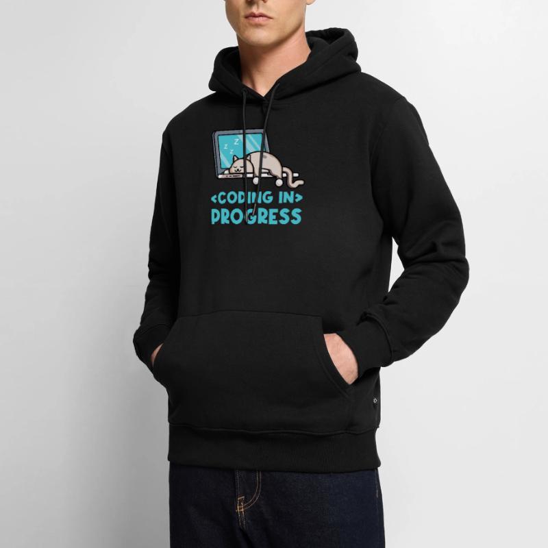Coding In Progress Coder Programmer Computer Nerd Männer Premium Bio Hoodie