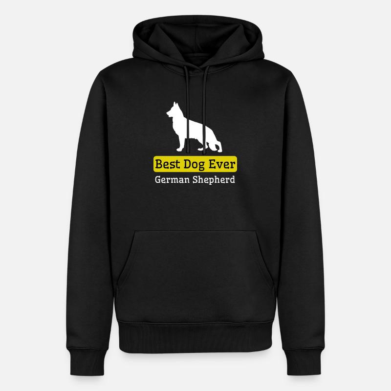 Bester Deutscher Schäferhund aller Zeiten - Männer Premium Bio Hoodie - Schwarz