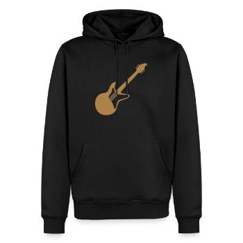 Cool Elektrogitarre Gitarrist Gitarre - Männer Premium Bio Hoodie - Schwarz - Vorne - Nico (187cm)