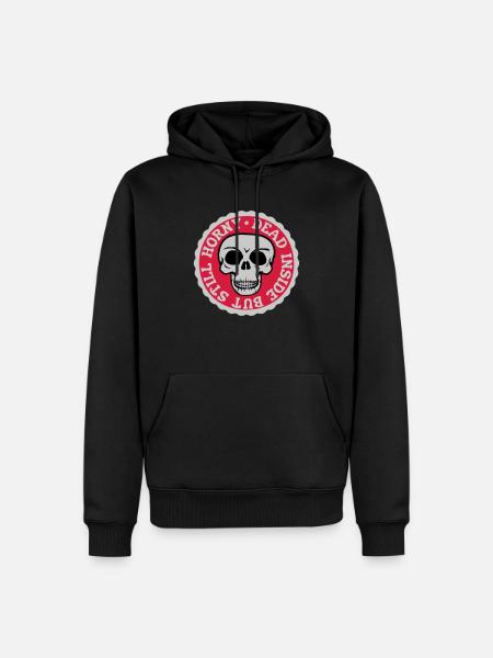 dead inside but horny - Men’s Premium Organic Hoodie - black