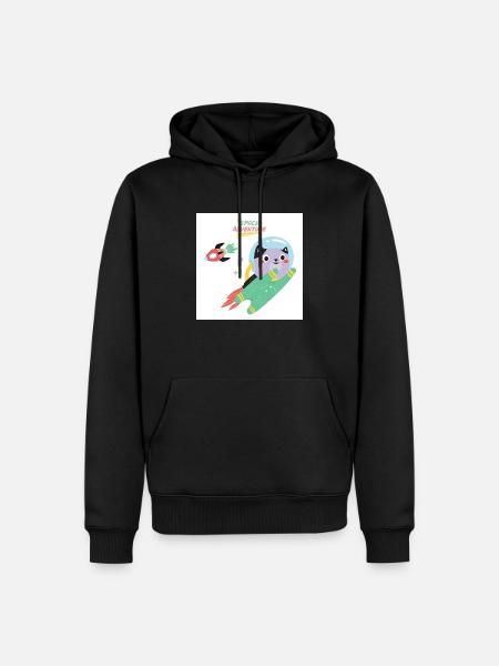 Space kitten. - Men’s Premium Organic Hoodie - black