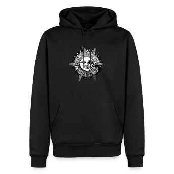 Sonne Mond Mosaik Astrologie mystisch Symbol 05 - Männer Premium Bio Hoodie - Schwarz - Vorne - Nico (187cm)
