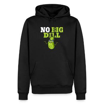 No Big Dill Pickle Cucumber - Männer Premium Bio Hoodie - Schwarz - Vorne - Nico (187cm)