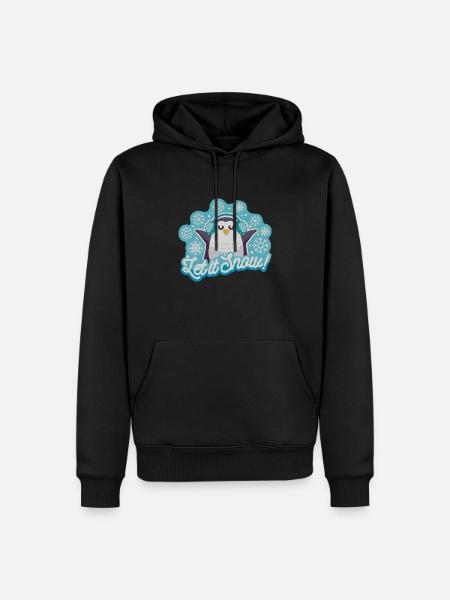 Let is snow! - Men’s Premium Organic Hoodie - black