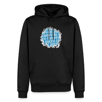 Boy Scouts Camping Citation Anniversaire Cadeau Idée - Sweat à capuche Premium bio Homme - noir - Devant - Nico (187cm)