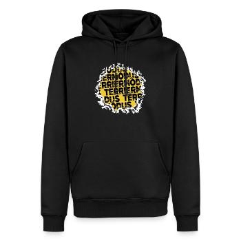 weihnachten geburtstagsgeschenk dogge boxer witzig - Männer Premium Bio Hoodie - Schwarz - Vorne - Nico (187cm)