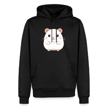 Mignon Cartoon Hamster Love Pet 10 - Sweat à capuche Premium bio Homme - noir - Devant - Nico (187cm)