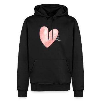 In Black Ink My Love May Still Shine Bright - Men’s Premium Organic Hoodie - black - Front - Nico (187cm)