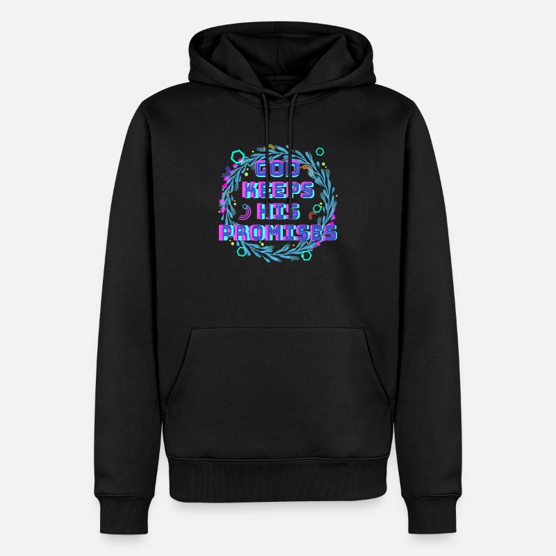 God Keeps His Promises 2 - Männer Premium Bio Hoodie - Schwarz