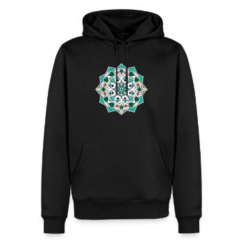 Orientalische Folklore - Männer Premium Bio Hoodie - Schwarz - Vorne - Nico (187cm)