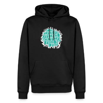 statement bday geburtstag schelle geschenk zitat - Männer Premium Bio Hoodie - Schwarz - Vorne - Nico (187cm)