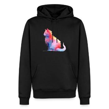 Sweet Cat Graphic Shirts - Men’s Premium Organic Hoodie - black - Front - Nico (187cm)