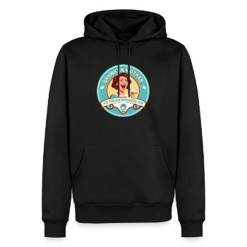 Betrunkenes Mutter-Eis - Männer Premium Bio Hoodie - Schwarz - Vorne - Nico (187cm)