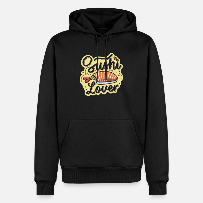 Sushilover - Sweat à capuche Premium bio Homme - noir