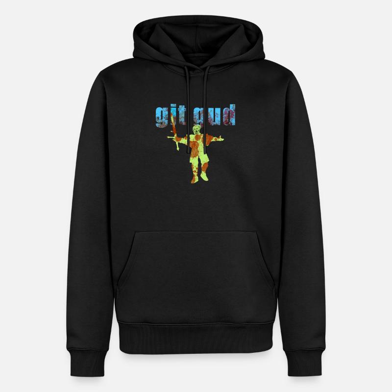 GitGud - Männer Premium Bio Hoodie - Schwarz