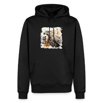 Tirol T-Shirt Tiroler Adler Steinadler - Männer Premium Bio Hoodie - Schwarz - Vorne - Nico (187cm)