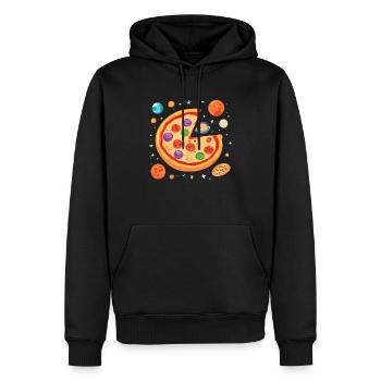 Pizza Planet Expedition - Adventure - Men’s Premium Organic Hoodie - black - Front - Nico (187cm)