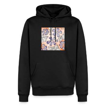 Wirrwarr 31 - Männer Premium Bio Hoodie - Schwarz - Vorne - Nico (187cm)