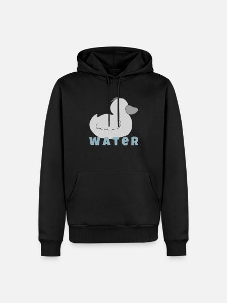 duckling water - Men’s Premium Organic Hoodie - black