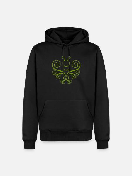 Butterfly - Men’s Premium Organic Hoodie - black
