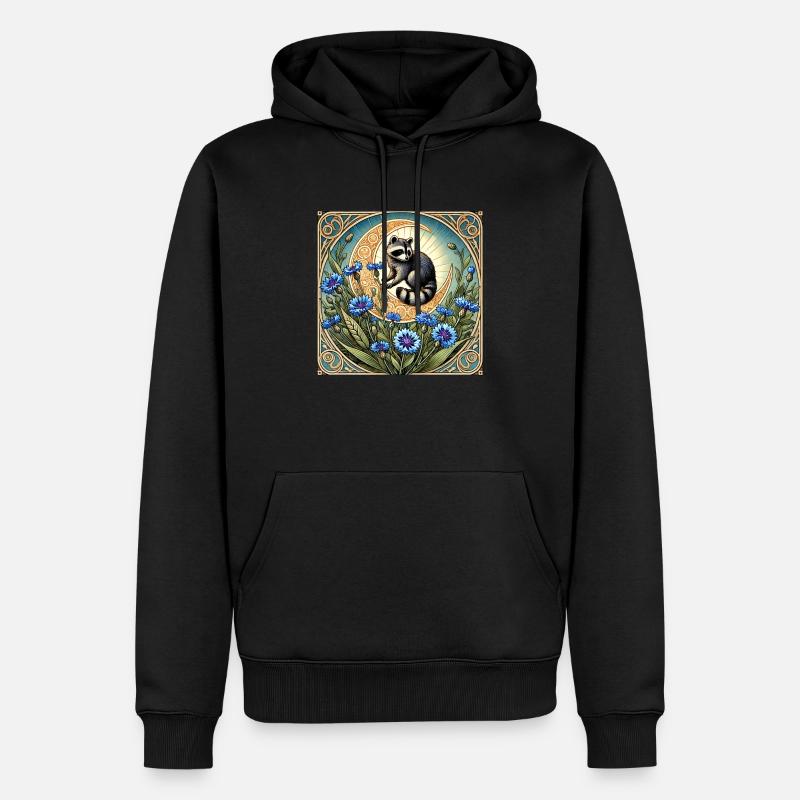 Raton laveur - Sweat à capuche Premium bio Homme - noir