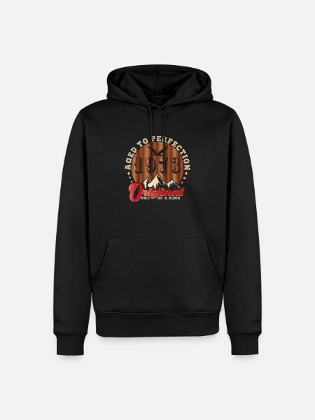 Iconic 1973 Anniversary - Men’s Premium Organic Hoodie - black