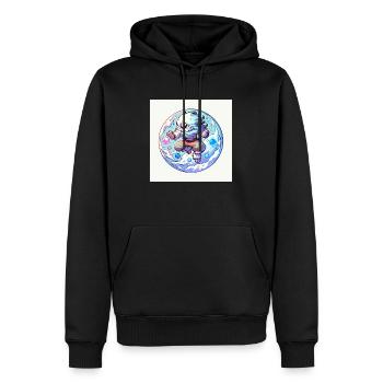 Wukong der König der Affen - Männer Premium Bio Hoodie - Schwarz - Vorne - Nico (187cm)