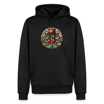 Tomate Farmer Tomates Art - Sweat à capuche Premium bio Homme - noir - Devant - Nico (187cm)