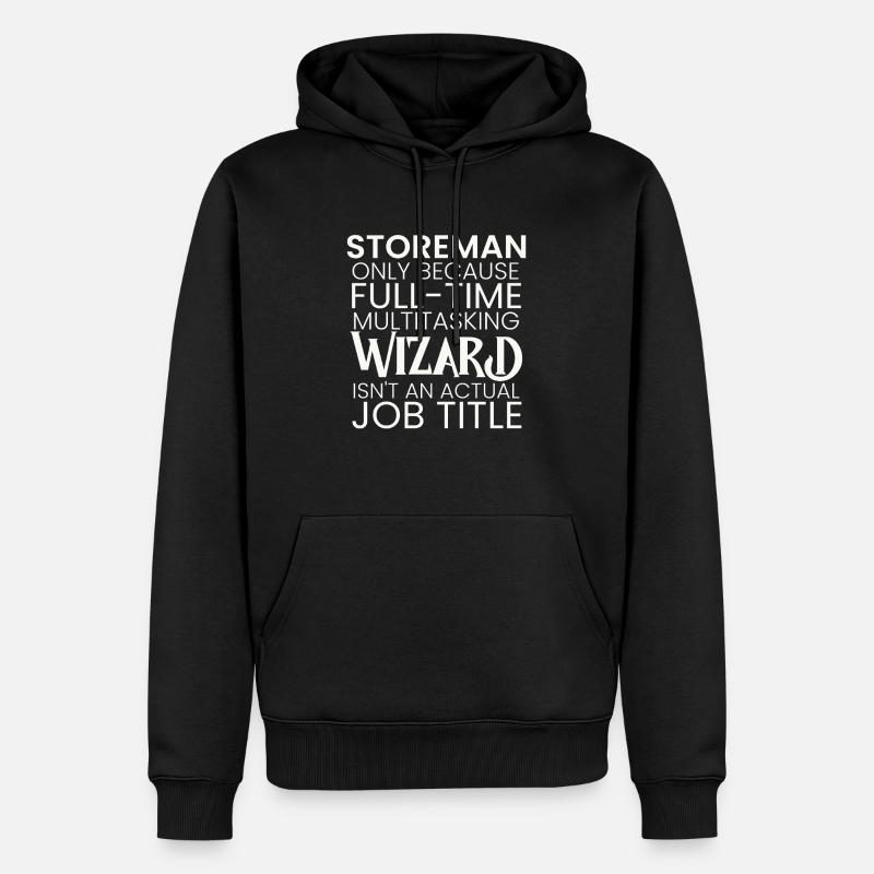 Storeman multitasking Wizard - Männer Premium Bio Hoodie - Schwarz