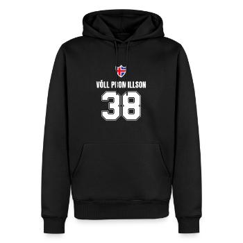 alcool Party Dictons Islandais Drôle de nom - Sweat à capuche Premium bio Homme - noir - Devant - Nico (187cm)