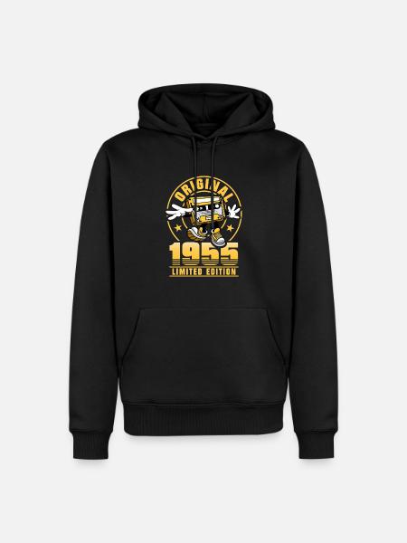 70 Ans 70ème Anniversaire Homme Femme Edition Limitée - Sweat à capuche Premium bio Homme - noir